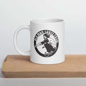 Sidewalk Surfer White Glossy Mug