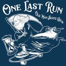 Load image into Gallery viewer, Father Time - One Last Run (Navy Tshirt white lettering)
